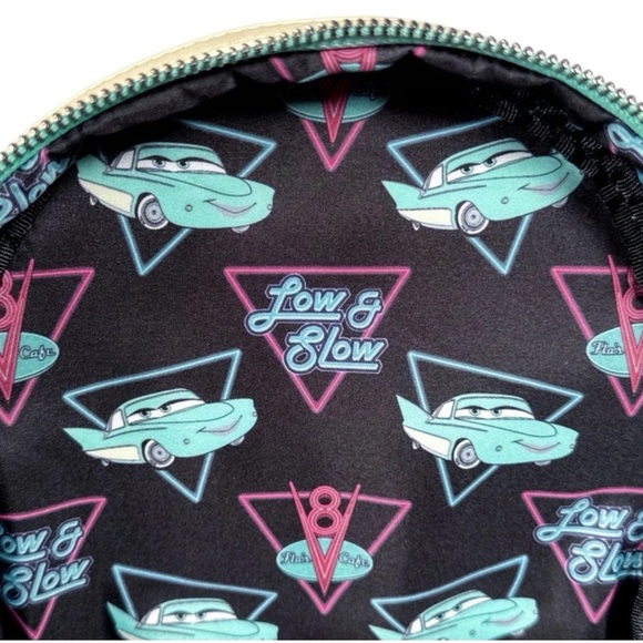 Loungefly Pixar Cars Flo Exclusive Cosplay Mini Backpack NWT - Picture 7 of 8